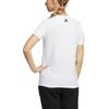 adidas T Shirts Women's White Crew Neck Moderate Straight Fit HE9979