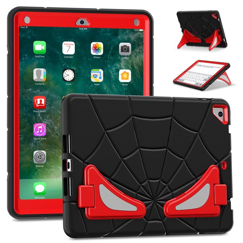 Spider-Man Cartoon Stand Case IPad 10.2 Inch 5th 6th 7th Gen Shockproof Silicone Cover With Sleep Wake Function