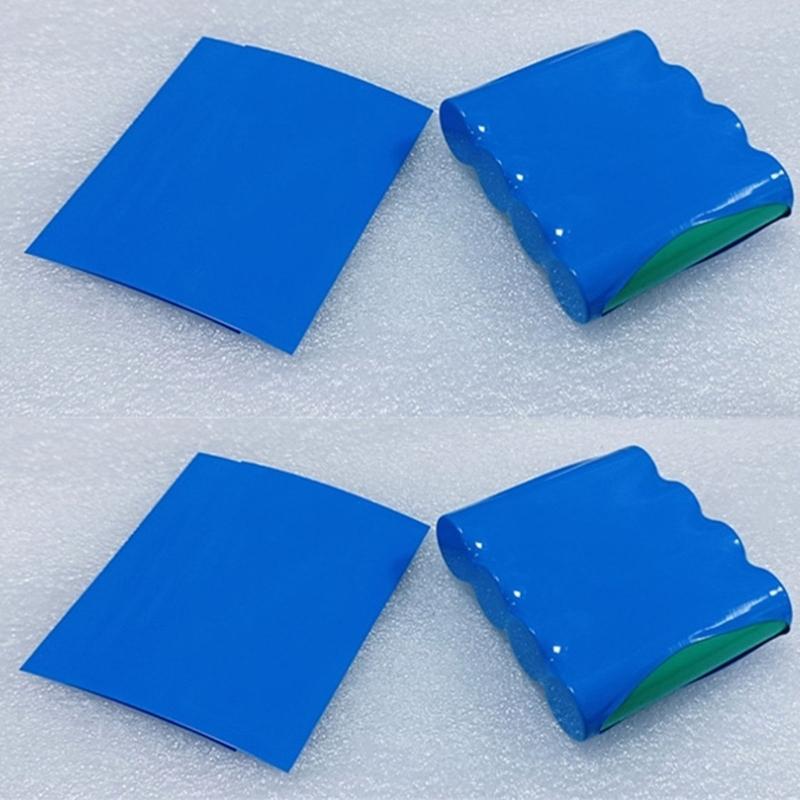 100Pcs PVC Heat Shrinkable Film Battery Skin Heat Shrinkable Sleeve Insulated Battery Skin PVC Film Tape Protector