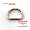 3.8mm Thick D-Ring Buckle Hardware for Bag Straps and Side Hooks