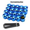 20PCS Car Tire Screw Cap Car Wheel Nuts Covers Auto Caps Hub Screw Protector Bolt Head Cover Cap Plastic Tire Wheel Screw Bolts