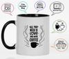 Inkdotpot All You Need Is Love and More Coffee  11 Oz  Coffee  Mugs  Funny Novelty Great for Bride Groom Engagement Gift Bachelor and Bachelorette
