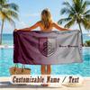 Custom Text Beach Towel, Soft Absorbent Swimming Multi-use TowelBurnley Football