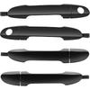 LUJUNTEC Exterior Front Rear Driver Left Passenger Right Door Handle Replacement for 2004-2009 for Kia for Spectra,2005-2009 for Kia for Spectra5,