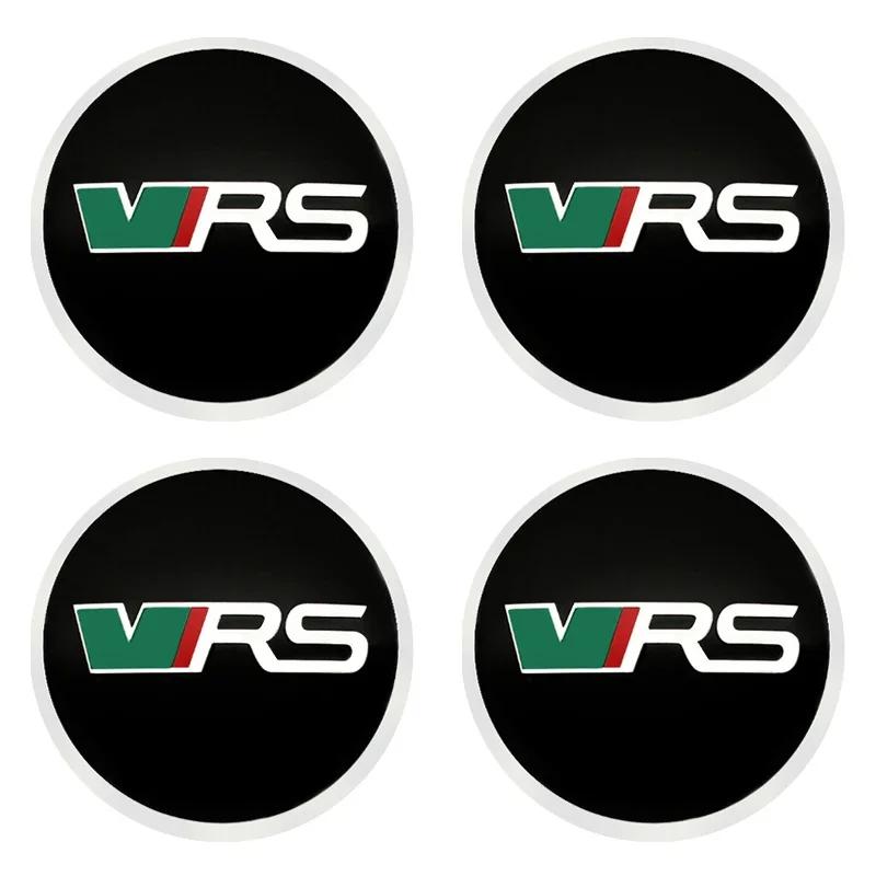

4pcs 56/60mm Car Sticker Wheel Center Hub Caps Decals Decoration for Skoda VRS Octavia A5 A7 Fabia Superb Kamiq Rapid 56mm style2
