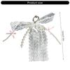 Stylish Phone Ornament With Fabric PVC Design Secure Clip For Key Bags Decoration Beads Lace Bowknot Keychain Pendant