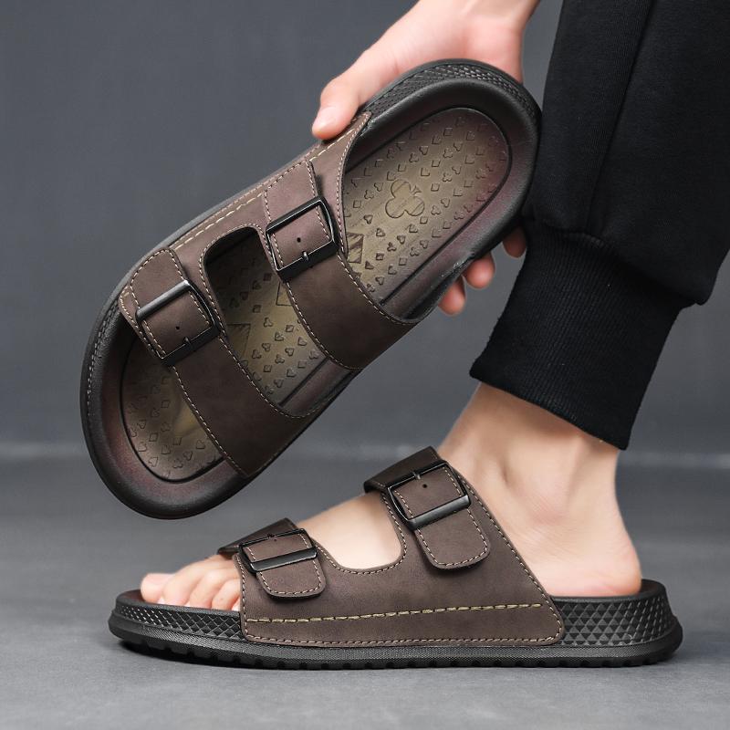Men's Casual New Breathable Summer Fashion Slippers Anti Slip Anti Odor Soft Bottom Wear-resistant Beach Teenagers Sports Sandal