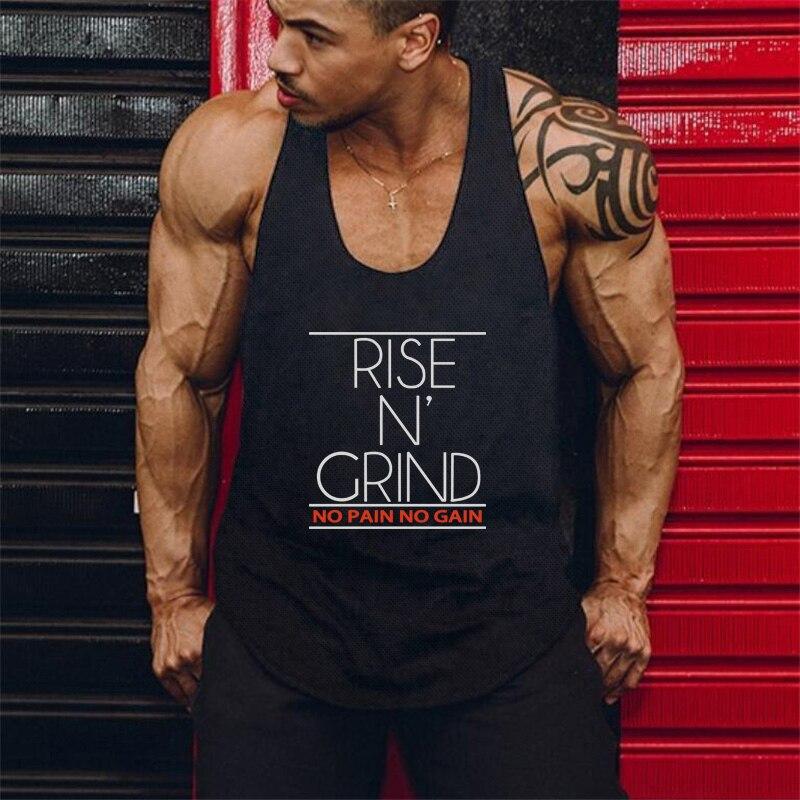 Muscleguys Pánská letní fitness vesta bez rukávů Rychleschnoucí strečová sportovní oblečení Běh Tréninkové tílko Tričko Kulturistika Oblečení Tide