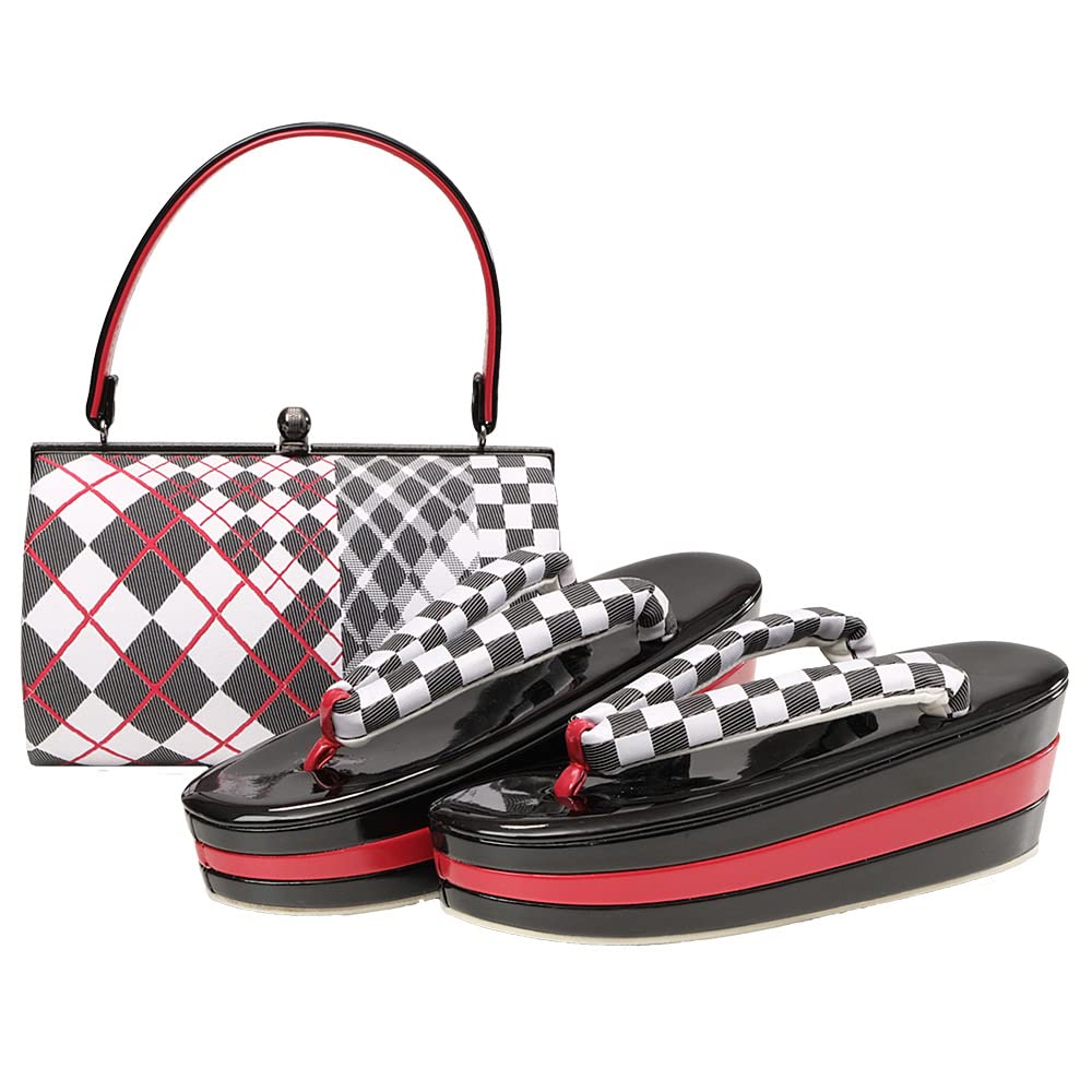 

Киото Кимоно Юдзен Дзори и Сумка Набор Платформа Клетка (Набор из 2 предметов) - Трехъярусный, Эмалированный, (И. Шаблон)