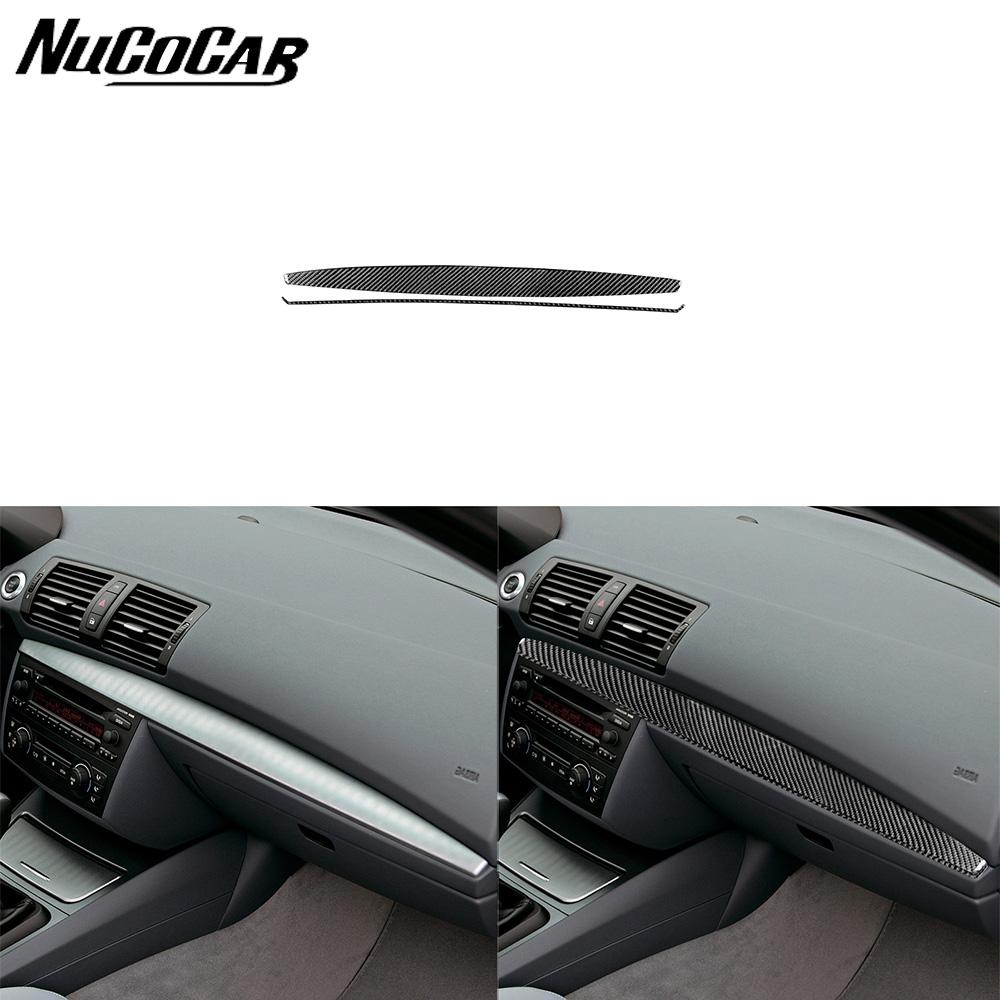 Για BMW Σειρά 1 E81 E82 E87 E88 2008-2013 Διακοσμητικό Ταμπλό Συνοδηγού από Ανθρακονήματα Αξεσουάρ Εσωτερικού Αυτοκινήτου Διακοσμητικά Αυτοκόλλητα