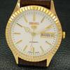 REFURBISHED VINTAGE SEIKO 5 AUTO 6309A JAPAN MENS WHITE DIAL WATCH a425915-2 RL620a-a425915