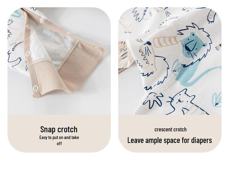 Pure Cotton High-Waist Baby Pants with Belly Protection - Spring & Autumn Style