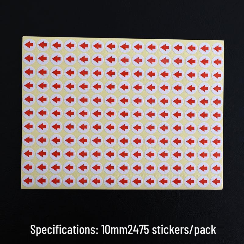 Red Arrow Defective Product Label - Rework Indicator Sticker
