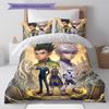 Hunter X Hunter Pattern Bedding Quilt Set Quilt Cover Pillowcase Home Birthday Gift(1 * Duvet Cover + 2 * Pillowcase, Without Core)
