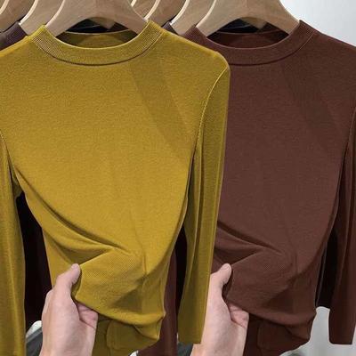 Damen Slim Fit Langarm Samt Stehkragenhemd