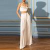 2025 Chic Off-Shoulder Tube Top & High-Waist Trousers Set