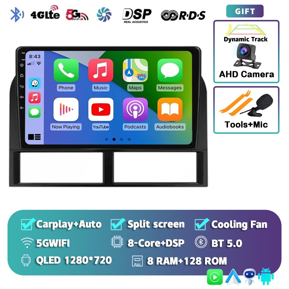 Android 14 Carplay For Jeep Grand Cherokee II WJ 1998-2004 Car Radio Navigation GPS Video Multimedia Player Autoradio Wifi+4G BT