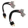 2Pcs 9003 H4 Headlights Wiring Harness Socket Adapter Male To Female 2 Way Splitter Wires for Truck Pickup LED Cable