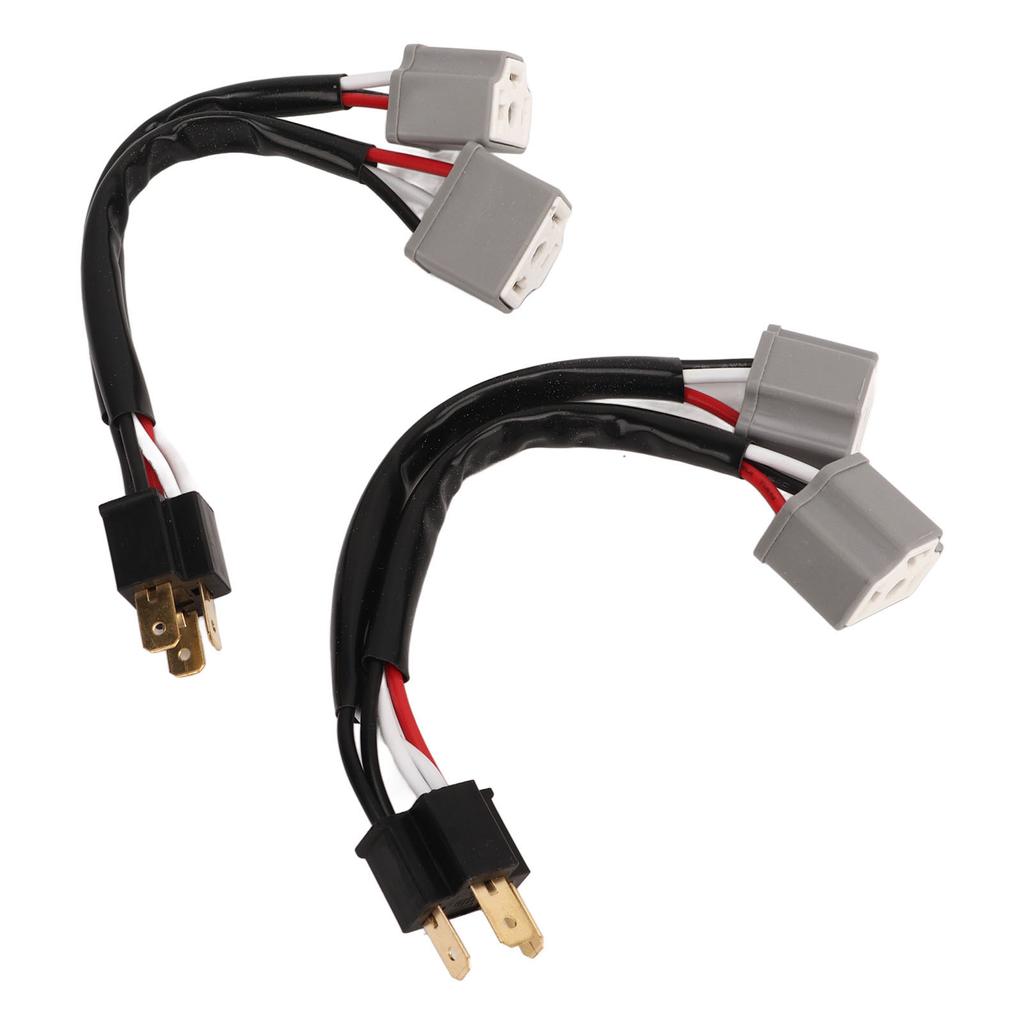2Pcs 9003 H4 Headlights Wiring Harness Socket Adapter Male To Female 2 Way Splitter Wires for Truck Pickup LED Cable