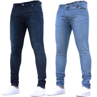 Herbst Winter Mode Herren Skinny Jeans Slim Fit Denim Leggings Lange Hosen