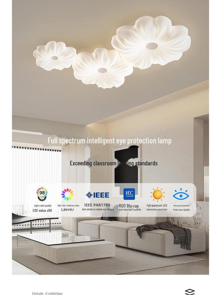 Modern Full Spectrum Eye Protection Ceiling Lamp 2023 for Living Room and Bedroom