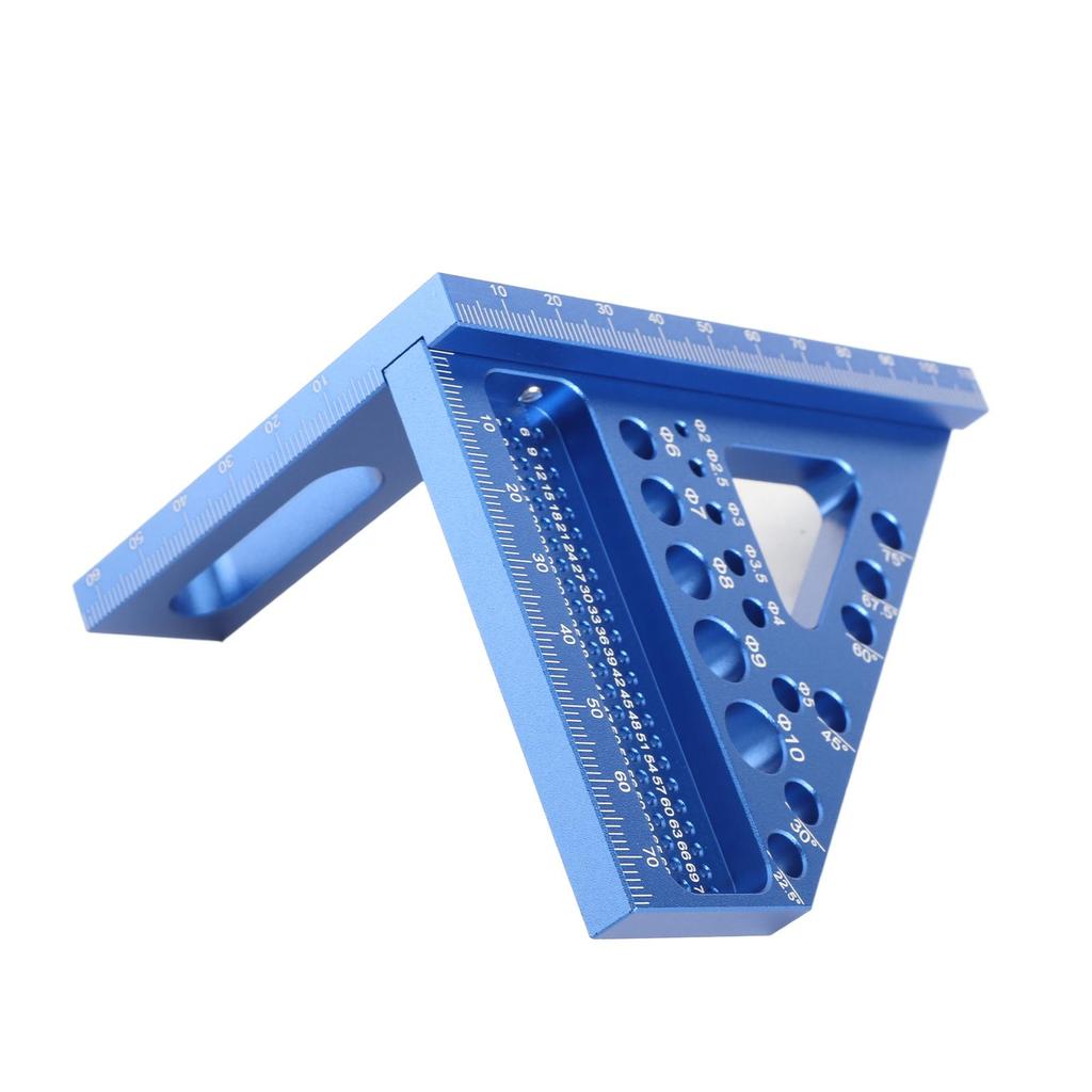 Riglă de măsurare cu mai multe unghiuri din aliaj de aluminiu Prelucrarea lemnului DIY Mitra triunghi-riglă Utilitate Scribând