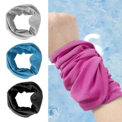 Portable Outdoor Sport Ice Towel Sweat Absorption Wrist Protector Quick-drying Cooling Wristband for Fitness Camping Running