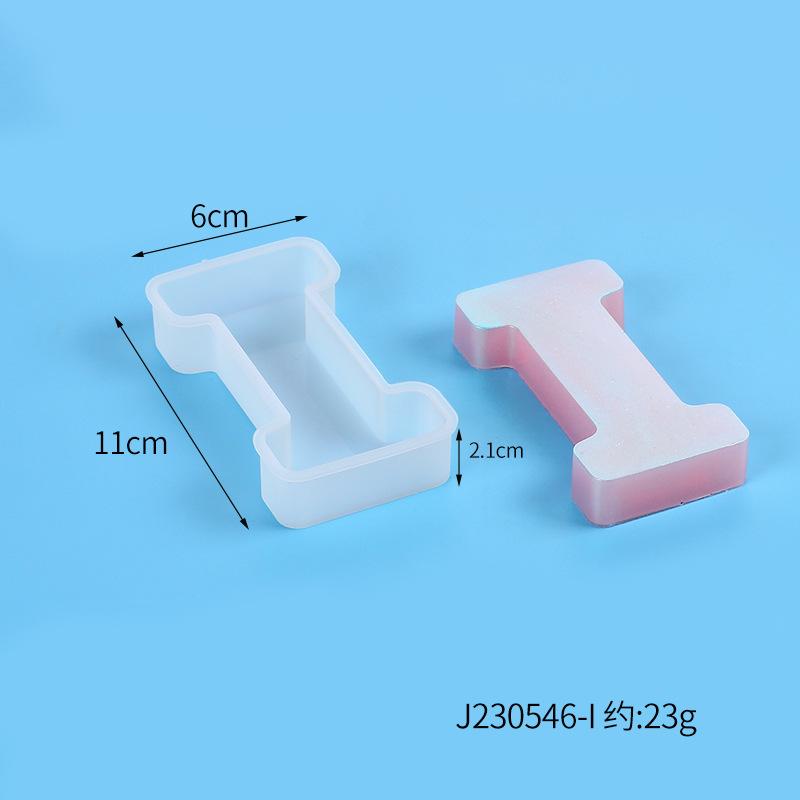 A-Z Alphabet Letter Shape Silicone Resin Casting Molds DIY Epoxy Resin Moulds