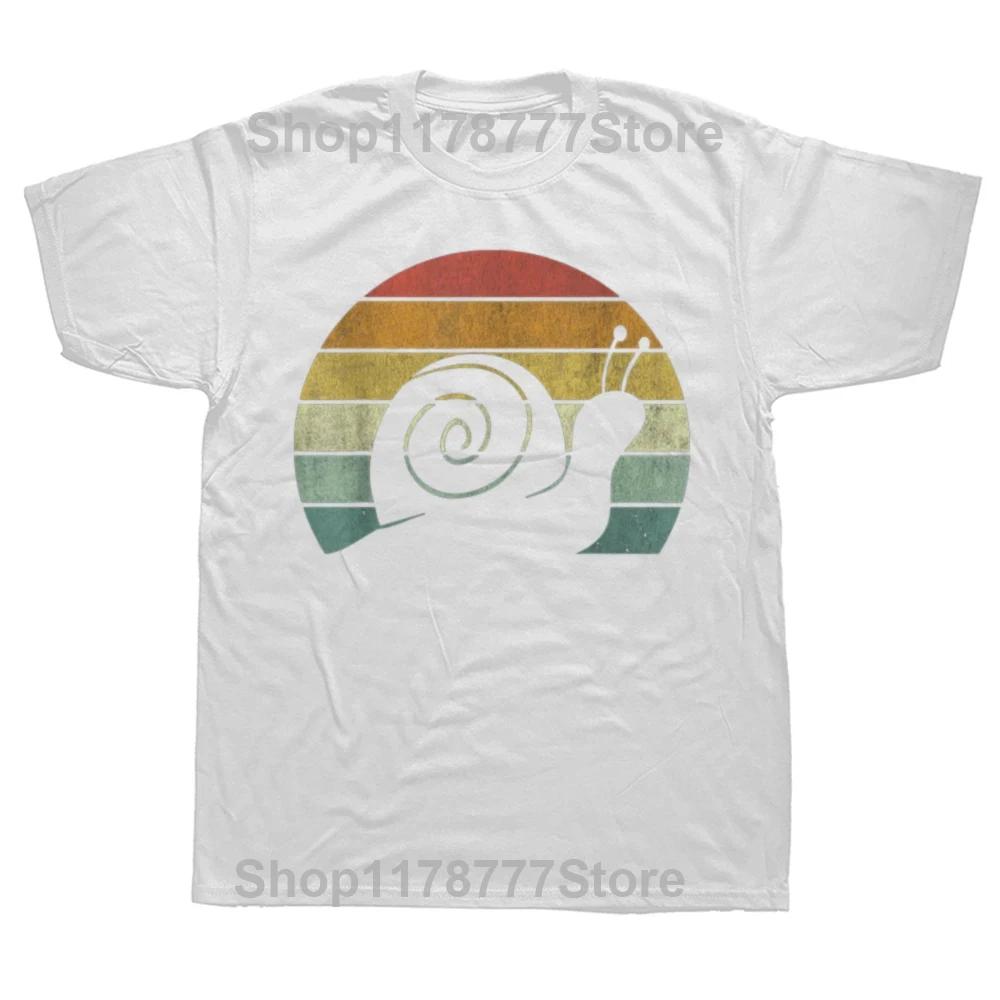 Funny Just A Girl Who Loves Snails Cute Snail Girl T Shirts Cotton Streetwear Short Sleeve Birthday Gifts Tshirt Mens Clothing