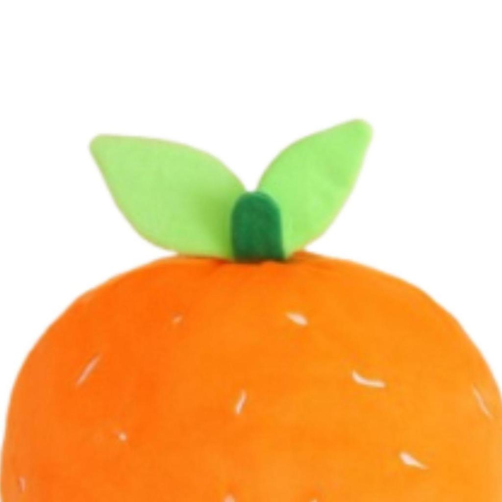 Plüsch-Orange Hut Lustige Warme Dekoration Orange Frucht Hut Kopfschmuck für Bühnenauftritt Abschlussfeier Karneval Halloween Maskenball