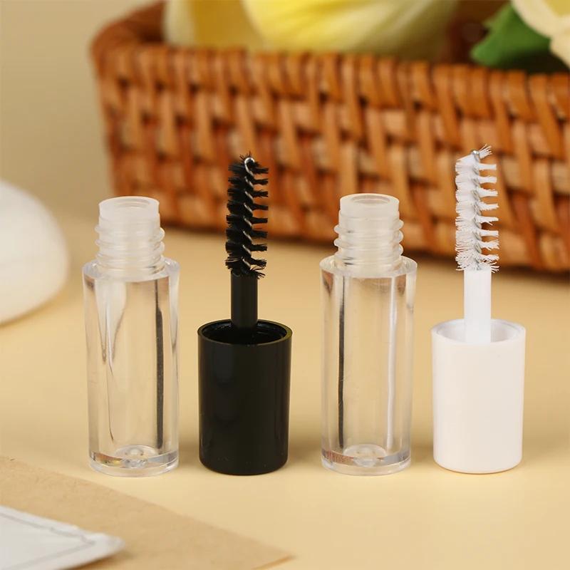1.2ml 3PCS Empty Mascara Tube With Eyelash Wand Eyelash Cream Growth Solution Container Refillable Bottle Trial Packaging DIY