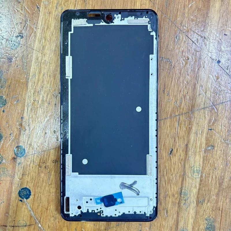 For Samsung Galaxy M55 5G M556 Front Housing LCD Frame Bezel Plate Repair Parts