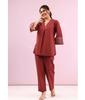 Bollywood Party Wear Pure Cotton Kurta Pant Cord Set Indian Women Designer Top Tunic Kurti