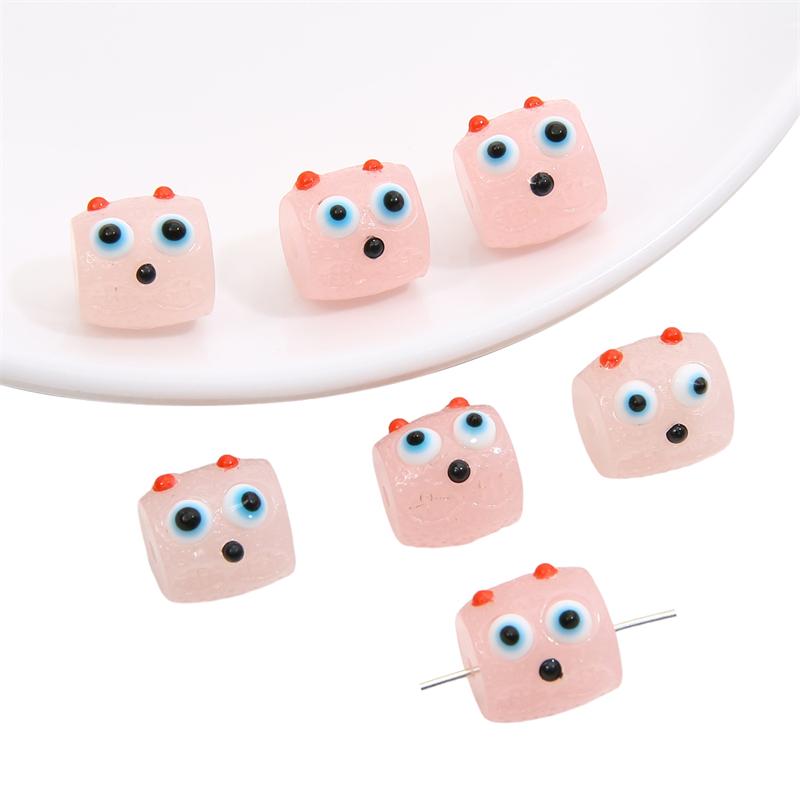 

Смола желе цветные бочонки бусины-монстры подвески для ювелирных изделий DIY ожерелье браслет аксессуары 12x12mm 1pc розовый