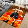 Fire Theme Anime Character Rug suitable as a non-slip mat for the living room or bedroom sofa