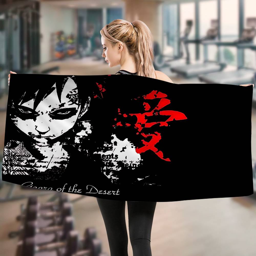 Anime G-Gaara Microfiber Blanket Quick Drying Beach Towels Oversized Printing Super Absorbent Pool Towel Blanket