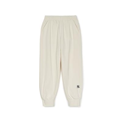MLB New York Yankees Basic Collection SS25 Knitted Sweatpants Unisex Cream 3APTB0151-50CRS