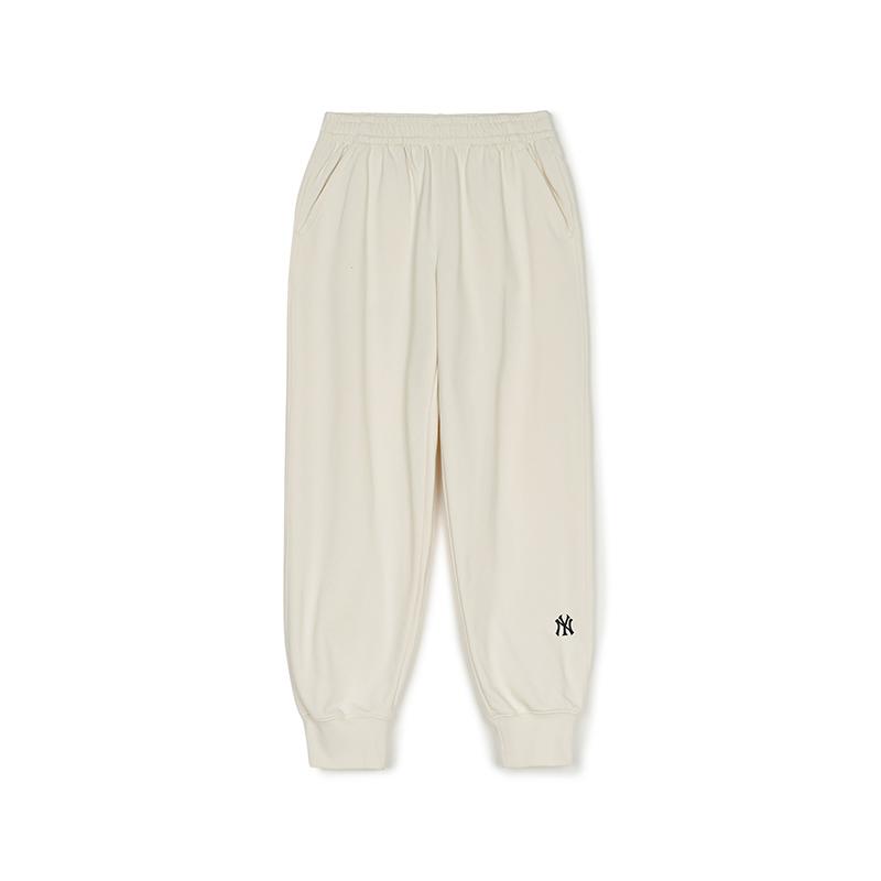 New MLB New York Yankees Basic Collection SS25 Knitted Sports Pants Unisex Cream 3APTB0151-50CRS