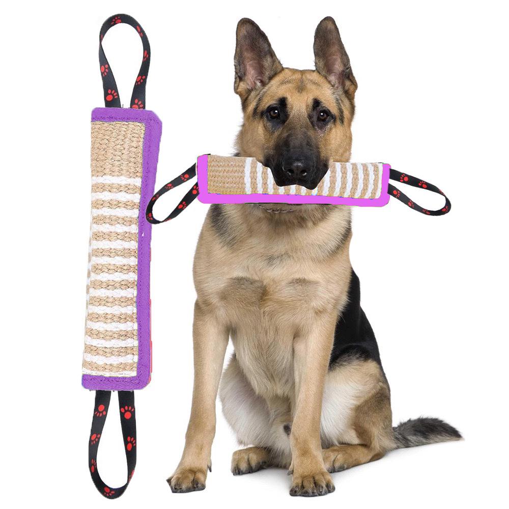Burlap Dog Bite Stick - Training, Chewing, and Fetching Toy