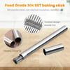 10-30pcs Stainless Steel BBQ Stick Barrel Set with BBQ Fork and Iron Stick Suitable for BBQ Kitchen Camping and Outdoor Picnic