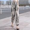 Women's 2026 Summer Ink Wash Print Loose Casual Pants