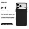 Juese Leather Magnetic Protective Case with Cold Ceramic Camera Buttons for iPhone 17 Series