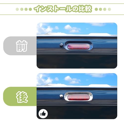 ANTC High Position Brake Light Decoration for Suzuki Jimny JB64/JB74 (Suzuki Jimny) High Mount Stop Lamp Cover Decoration ABS Material Stop Lamp