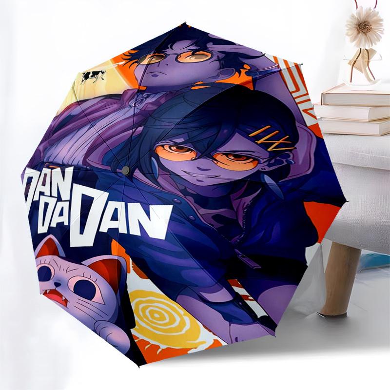 Dandan, Anime Themed Automatic Opening and Closing Umbrella, Compact Travel Umbrella, Lightweight and Portable, Suitable for Beach Commuting