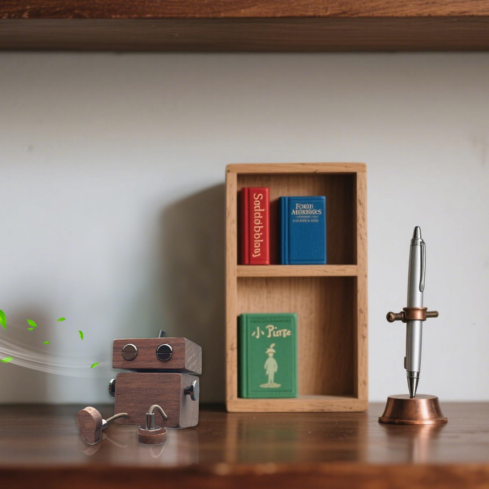 

Shaking Wooden Figurine Car Air Freshener Shaking Leg Robot Fragrance Movable Doll Shaking Wooden Man Essential Oil Diffuser CN