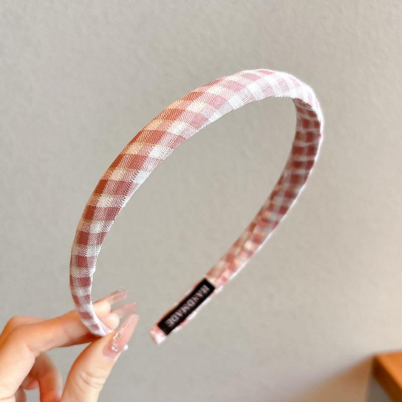 

Цветная нескользящая клетчатая повязка на голову для маленьких девочек — удобная и милая