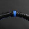 CIMF6 Custom Carbon Fiber Leather Car Steering Wheel Cover For Ford Focus 2 2005-2011 (3-Spoke) Anti-Slip Fix Worn OEM Wheel