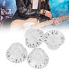 4 Stück Tonreglerknopf Transparent Glocke Lautstärke Musikinstrument Zubehör für Gitarre