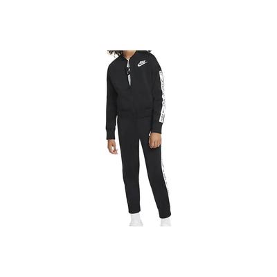 Joggers z nadrukiem logo alfabetu i dres sportowy casualowy dla dzieci Czarny CU8374-010
