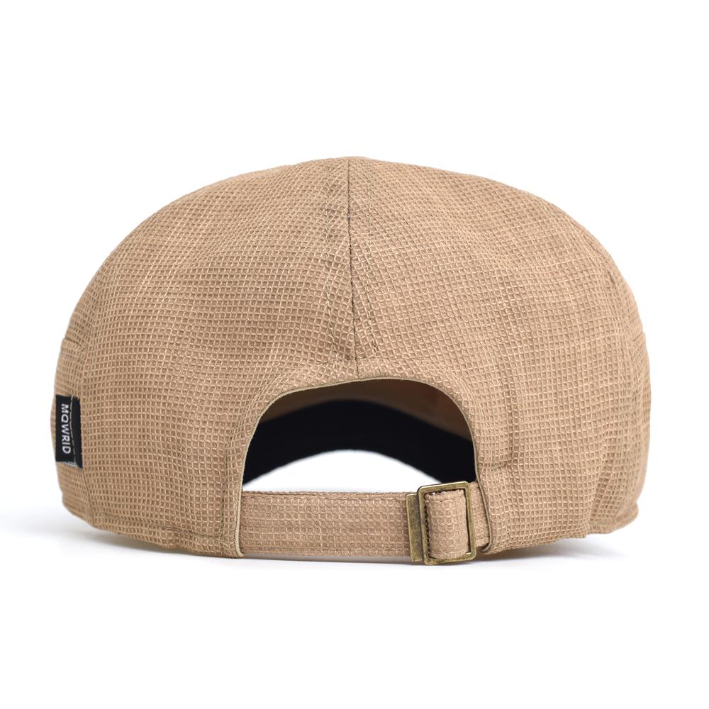 Spring Summer Breathable Mesh Newsboy Caps Men Woman Casual Beret Flat Ivy Cap Soft Solid Driving Fashion Peaked Cap Unisex